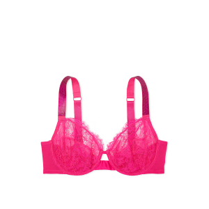 Бюстгальтер The Fabulous by Victoria's Secret Full-Cup Shine Strap Lace Bra Hot Pink