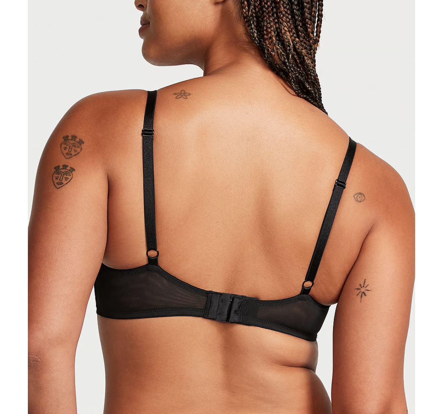 Бюстгальтер Shine Strappy Unlined Lace Low-Cut Demi Bra Black