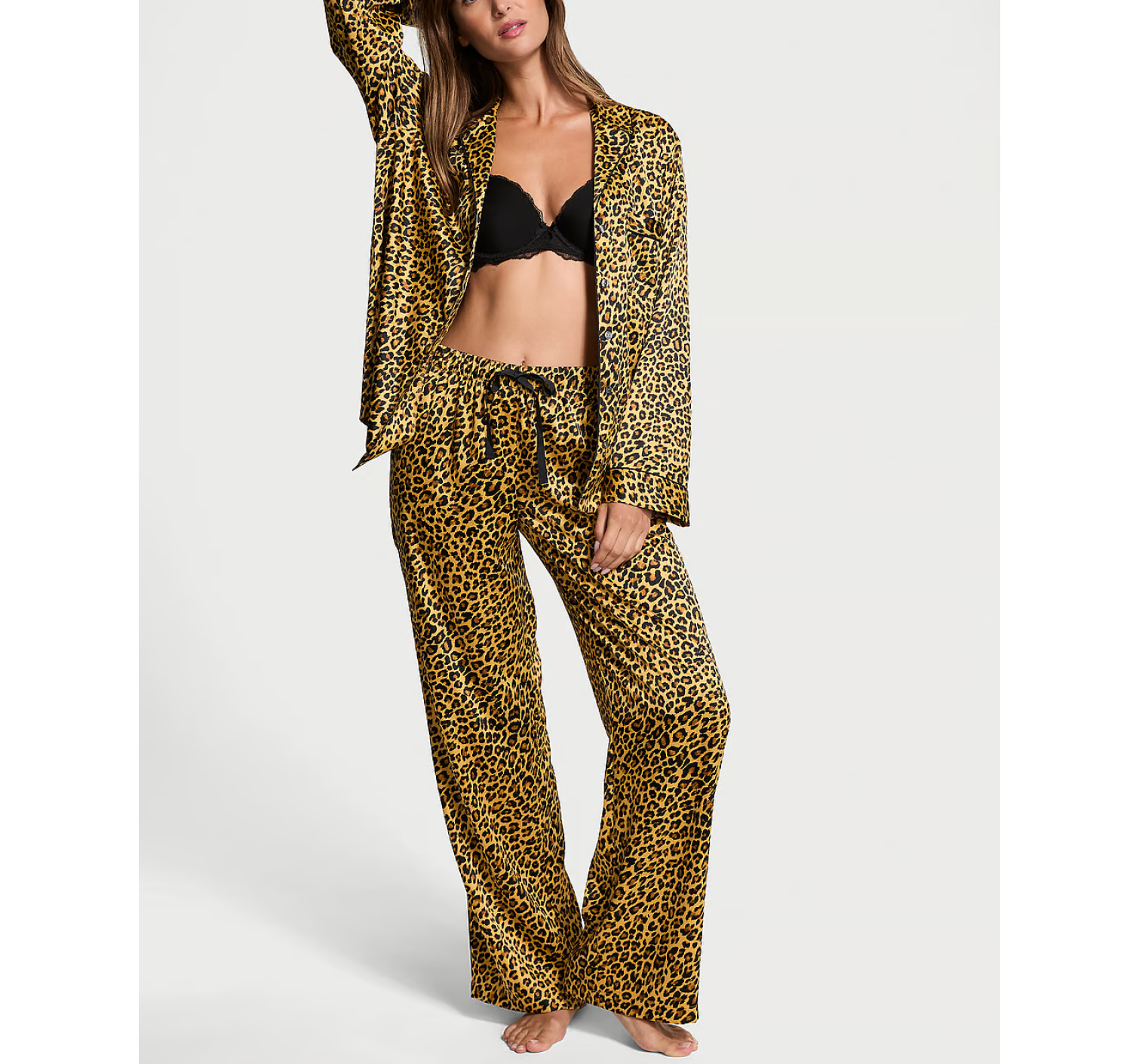 Піжама Satin Long Pajama Set New Glam Leo
