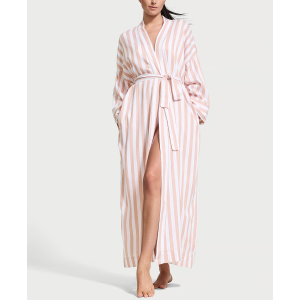 Халат Modal-Cotton Long Robe Toasted Sugar Stripes