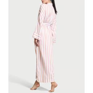 Халат Modal-Cotton Long Robe Toasted Sugar Stripes