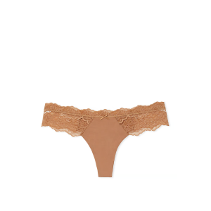 Трусики Dream Angels Lace-Trim Thong Panty Toffee