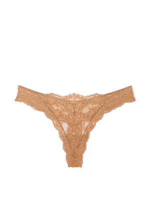 Трусики Dream Angels Lace Thong Panty Toffee