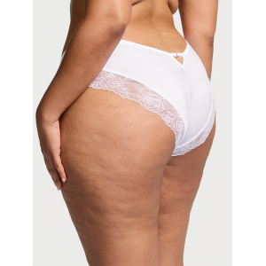 Трусики Rose Lace-Trim High-Leg Cheeky Panty White