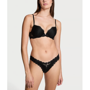 Трусики Lace-Trim Brazilian Panty Black