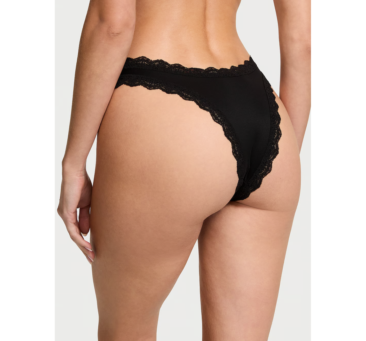 Трусики Lace-Trim Brazilian Panty Black