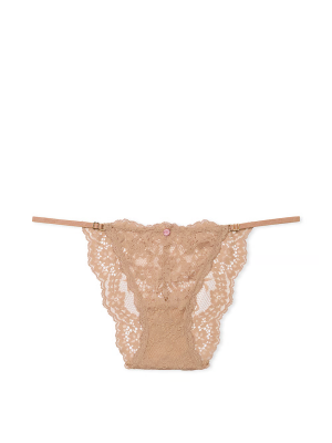 Трусики Lace Adjustable String Bikini Praline