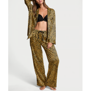 Піжама Satin Long Pajama Set New Glam Leo