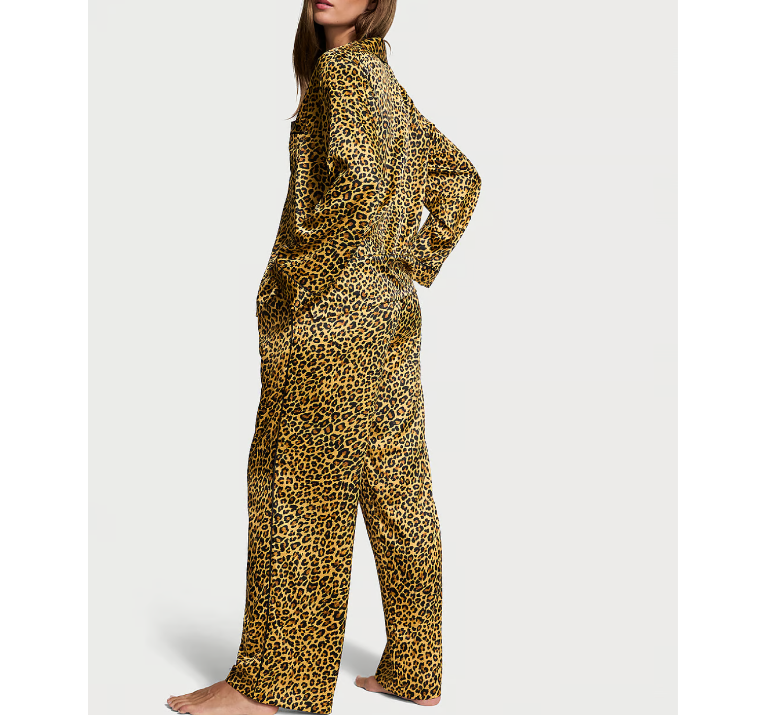 Піжама Satin Long Pajama Set New Glam Leo