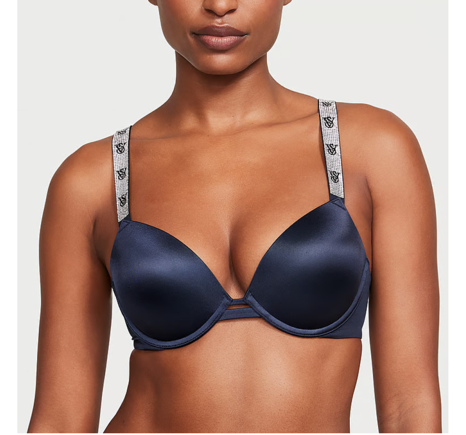 Бюстгальтер Shine Strap Push-Up Bra Noir Navy