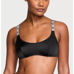 Комплект белья Shine Strap Scoop Bralette Set Black