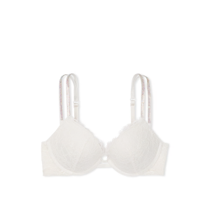 Бюстгальтер Double Shine Strap Lace Push-Up Bra Coconut White