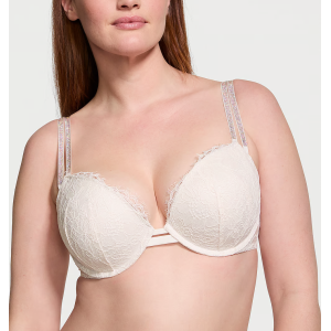 Бюстгальтер Double Shine Strap Lace Push-Up Bra Coconut White
