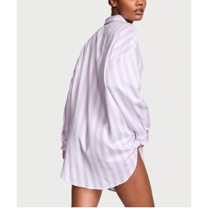 Ночная рубашка Modal-Cotton Sleepshirt Unicorn Purple Stripes