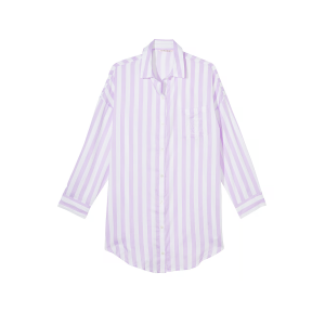 Ночная рубашка Modal-Cotton Sleepshirt Unicorn Purple Stripes