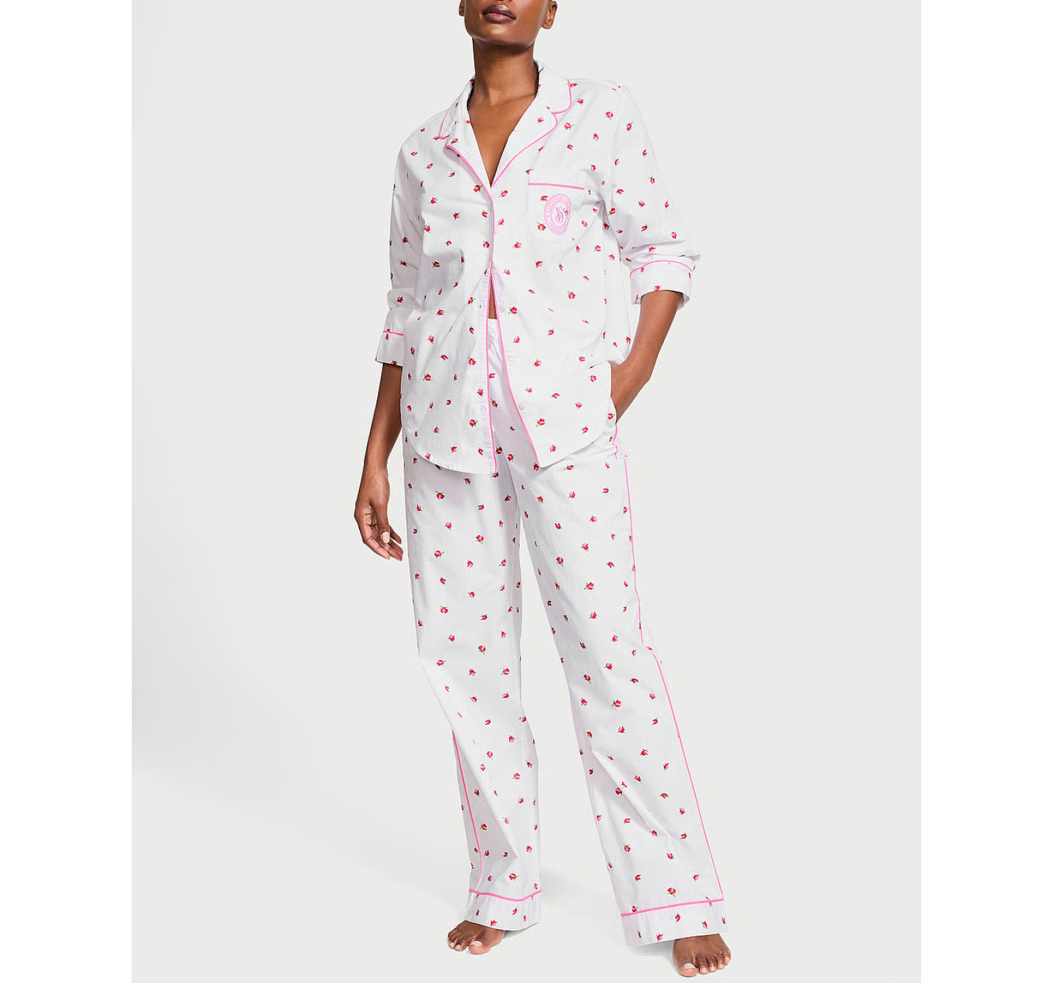 Піжама 100% Cotton Long Pajama Set Floral