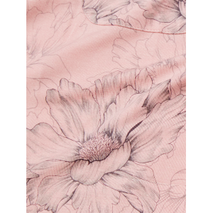 Піжама Modal Long Pajama Set Pink Outline Floral