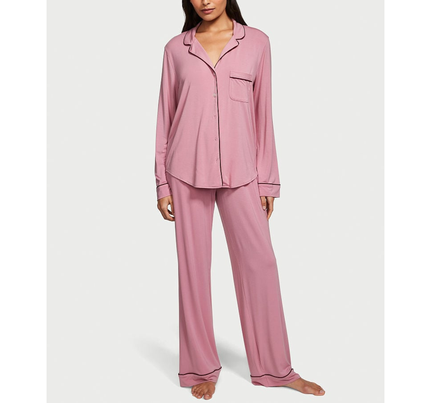 Піжама Modal Long Pajama Set Dusk Mauve