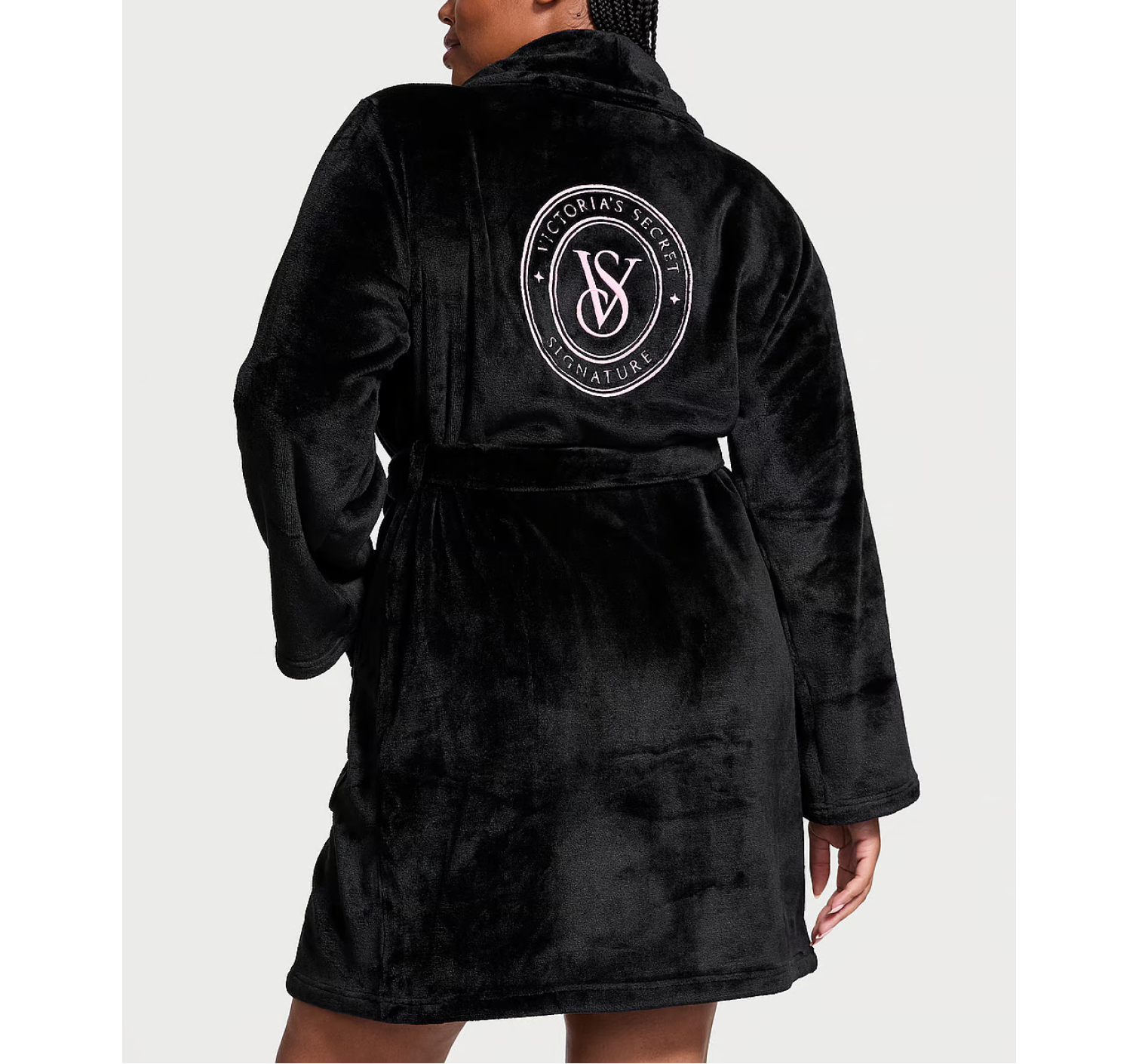 Халат Short Cozy Robe Black VS