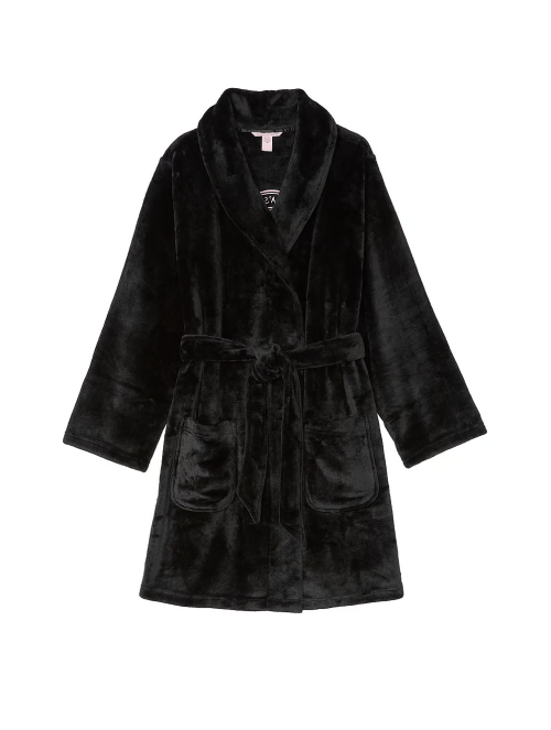Халат Short Cozy Robe Black VS
