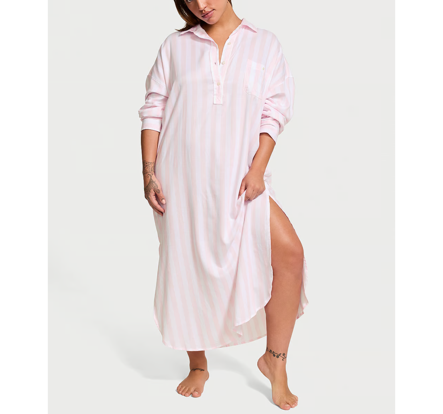 Ночная рубашка Modal-Cotton Sleep Tunic Pretty Blossom Stripes