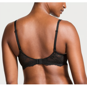 Комплект белья Wicked Twinkle Strap Unlined Lace Balconette Bra Set Black