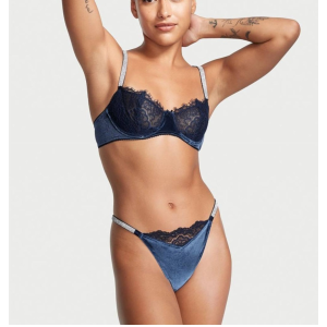 Трусики Shine Strap Push-up Bra Velvet Blue