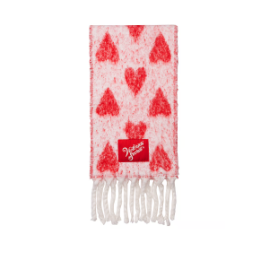 Теплый шарф Victoria's Secret Scarf Red Hearts