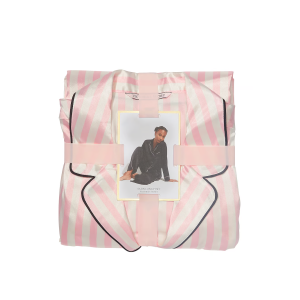 Піжама The Satin Long PJ Set Victoria's Secret Angel Pink Stripe