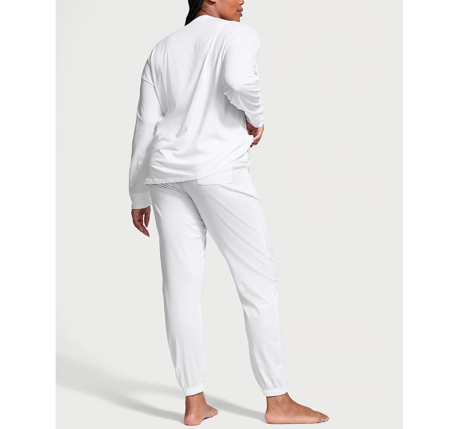 Піжама Cotton Long Pajama Set White