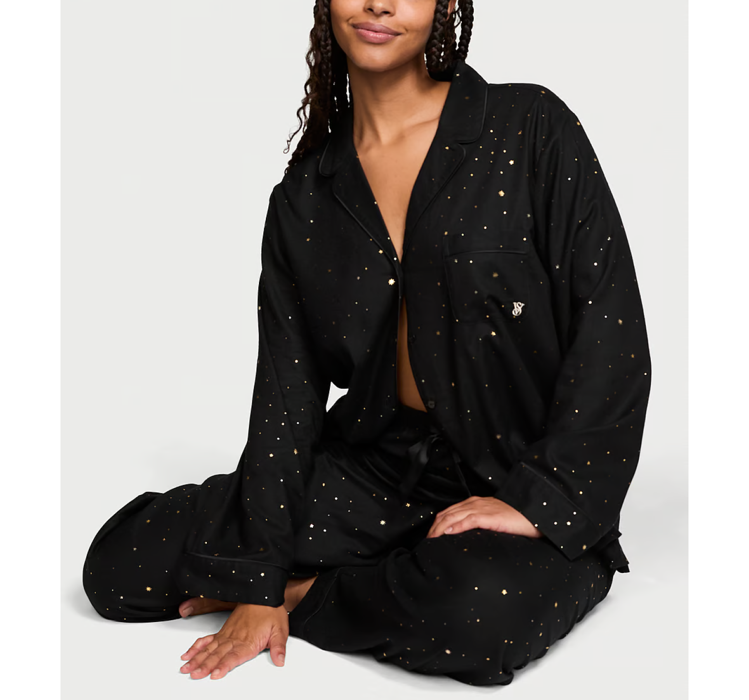 Пижама Flannel Long Pajama Set Celestial