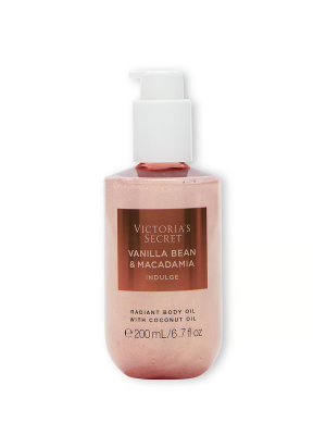 Масло для тела с шиммером INDULGE Vanilla Bean & Macadamia Radiant Body Oil