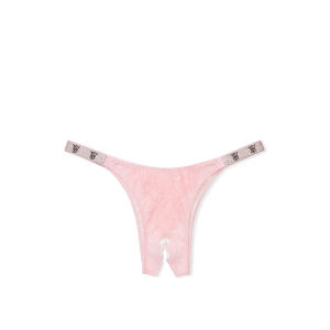 Трусики Shine Strap Lace Crotchless Brazilian Panty Pretty Blossom