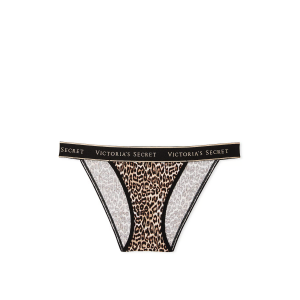 Трусики Logo Cotton Tanga Panty Leopard