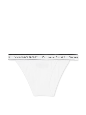Трусики Cotton Logo Tanga Panty White