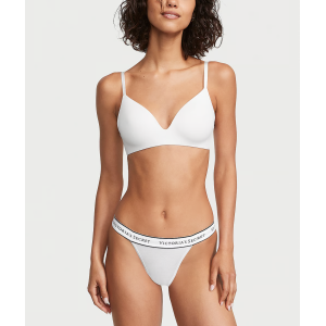 Трусики Cotton Logo Tanga Panty White