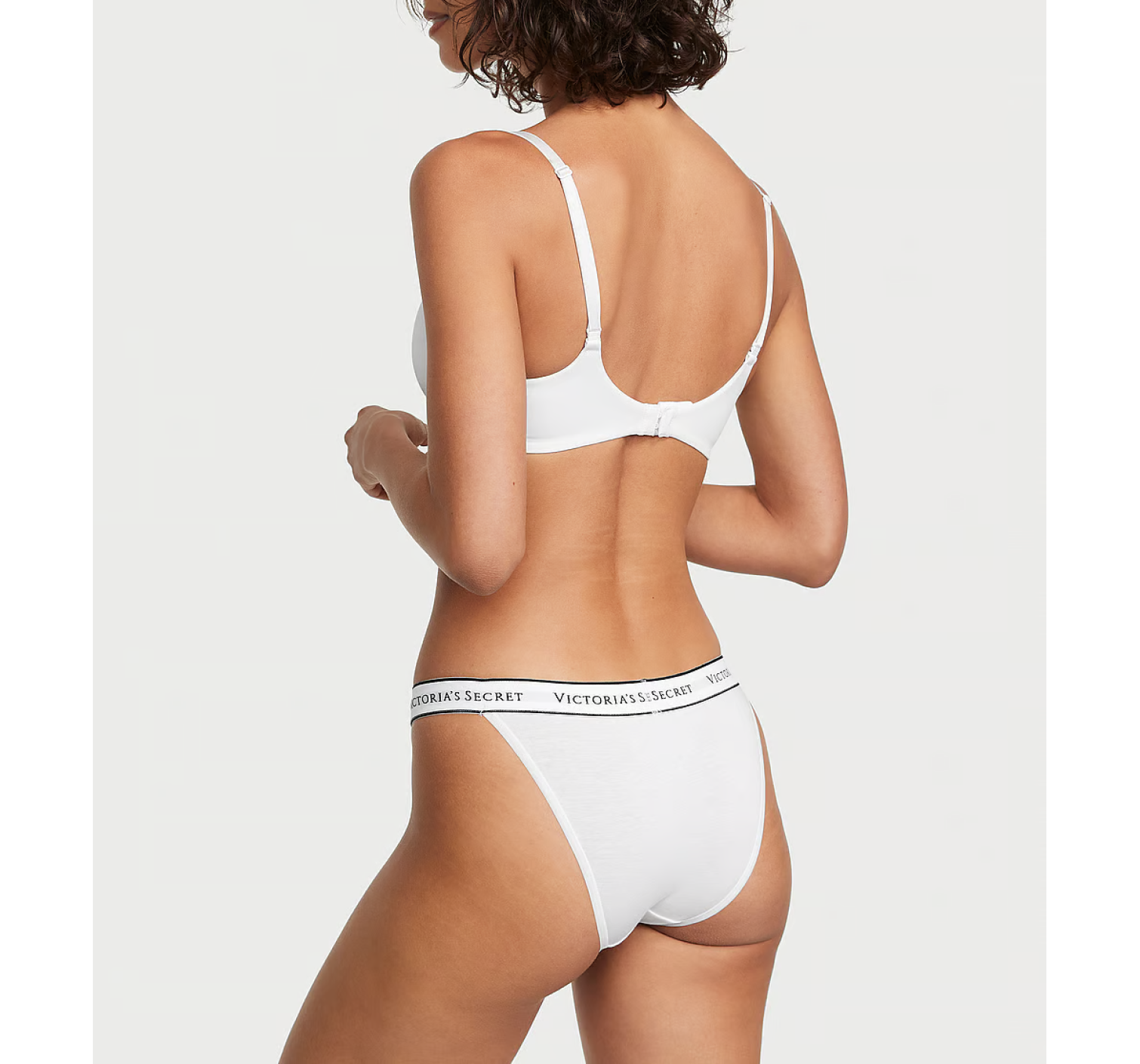 Трусики Cotton Logo Tanga Panty White