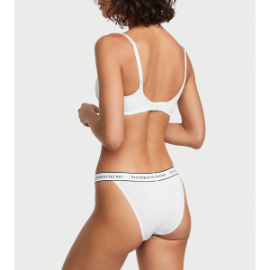 Трусики Cotton Logo Tanga Panty White