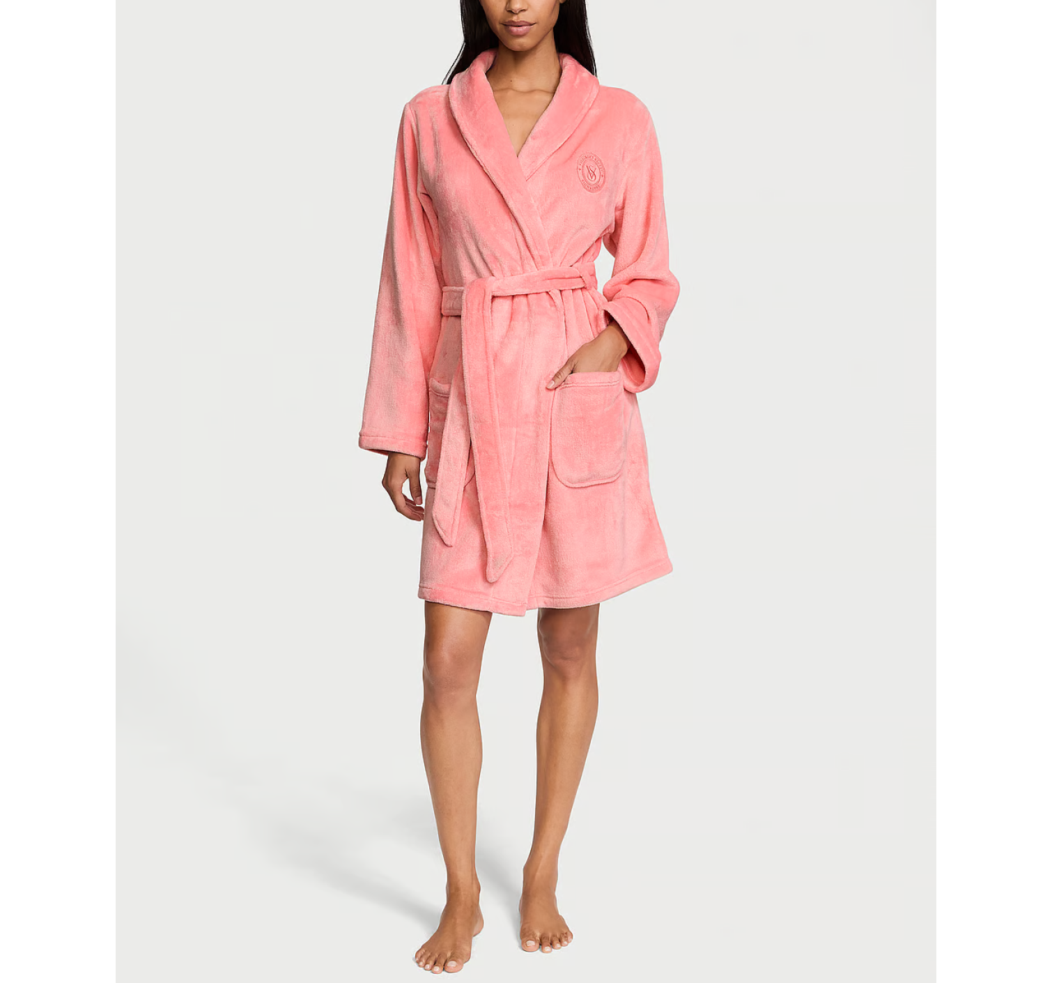 Халат Short Cozy Robe Pink