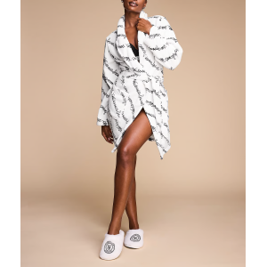 Плюшевий халат Short Cozy Robe Print