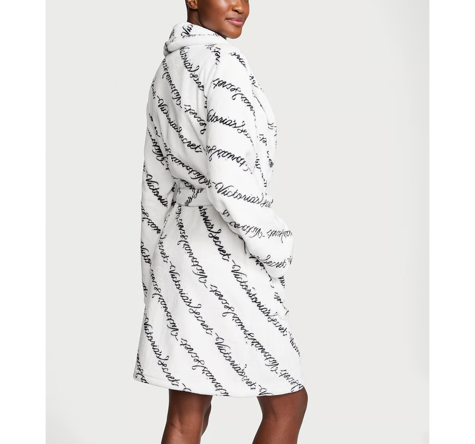 Плюшевий халат Short Cozy Robe Print