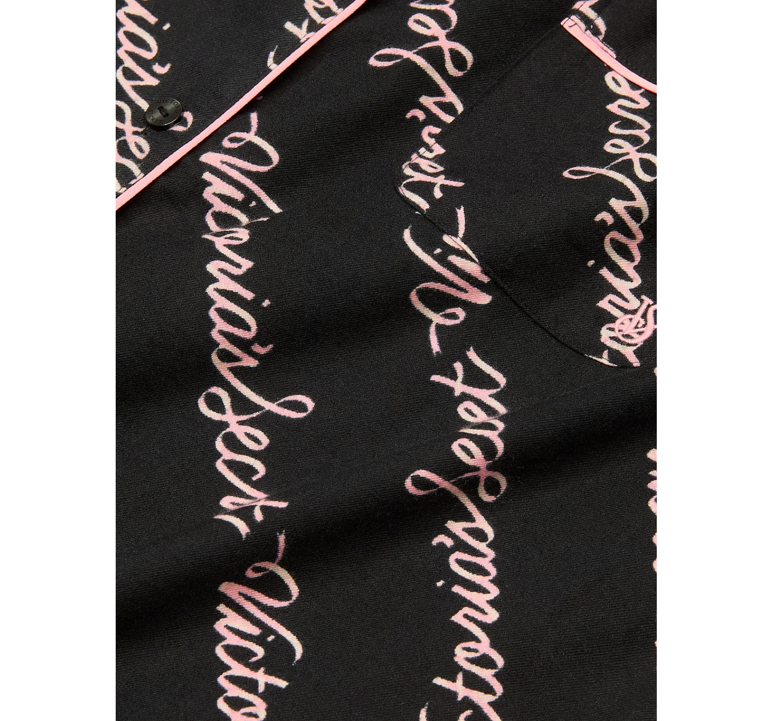 Піжама Flannel Long Pajama Set Black Ribbon Script