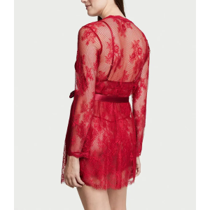 Халат Fishnet Floral Mesh Lace Robe Lipstick