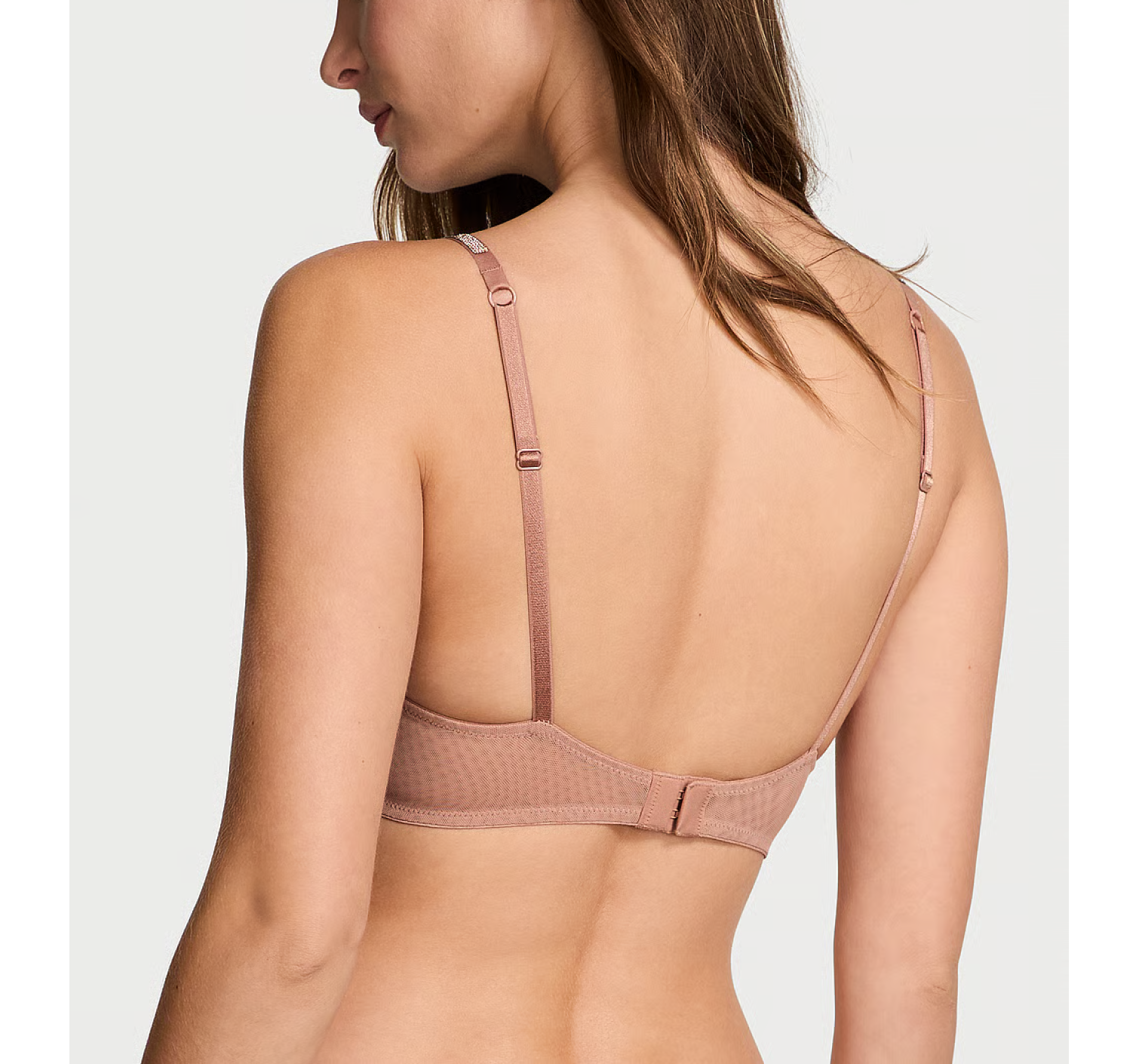 Бюстгальтер Sheer Shine Unlined Low-Cut Demi Bra Almond Beige
