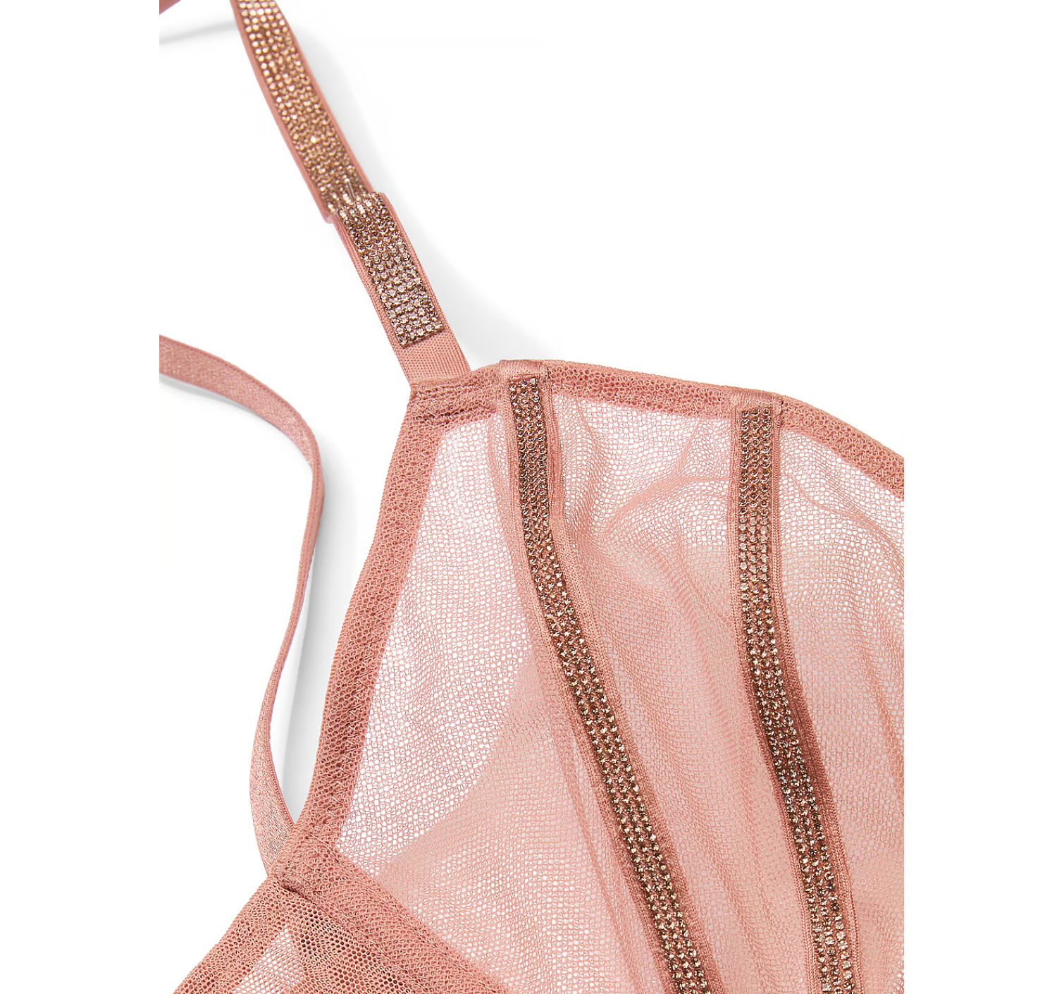 Бюстгальтер Sheer Shine Unlined Low-Cut Demi Bra Almond Beige