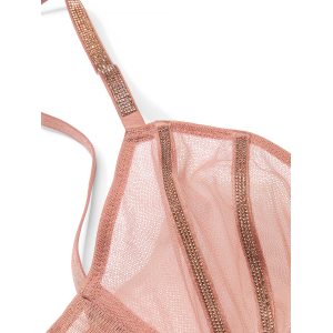 Бюстгальтер Sheer Shine Unlined Low-Cut Demi Bra Almond Beige