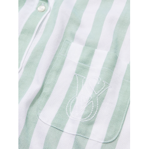 Піжама Cotton-Modal Long Pj Set Seasalt Green Stripe
