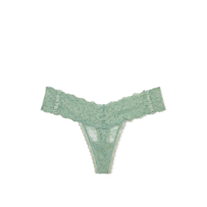 Трусики Lace-Up Lace Thong Panty Seasalt Green