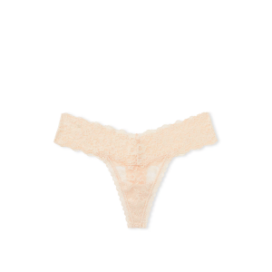Трусики Lace-Up Lace Thong Panty Marzipan