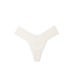 Трусики Lace Thong Panty Coconut White